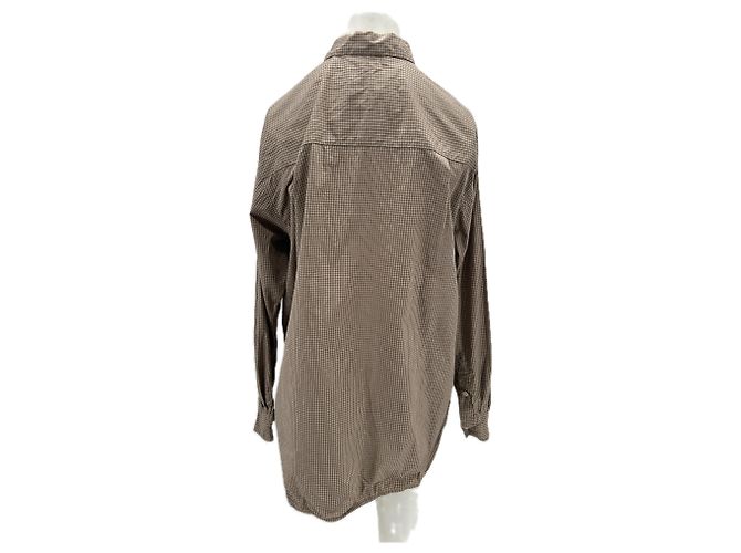 Autre Marque Camisa de cuadros AIAYU de algodón marrón Castaño - vista 2