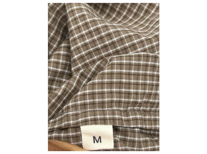 Autre Marque Camisa de cuadros AIAYU de algodón marrón Castaño - vista 6