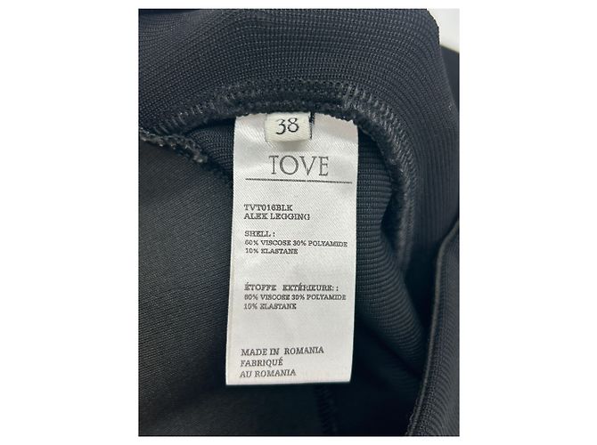 Autre Marque Leggings negros de viscosa TOVE - vista 4