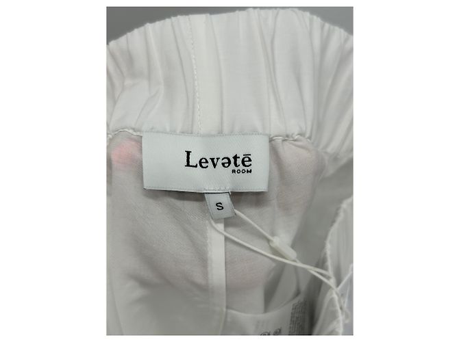 Autre Marque Calças de algodão branco Levate - vista 3