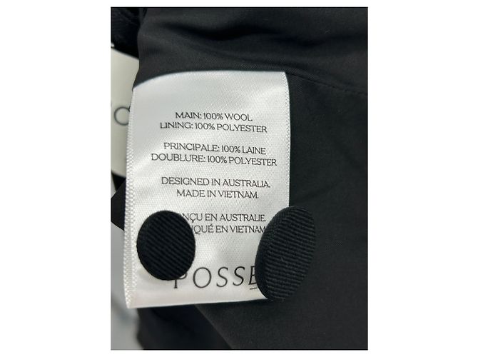 Autre Marque POSSE Schwarze Wolljacke Größe S - Ansicht 5