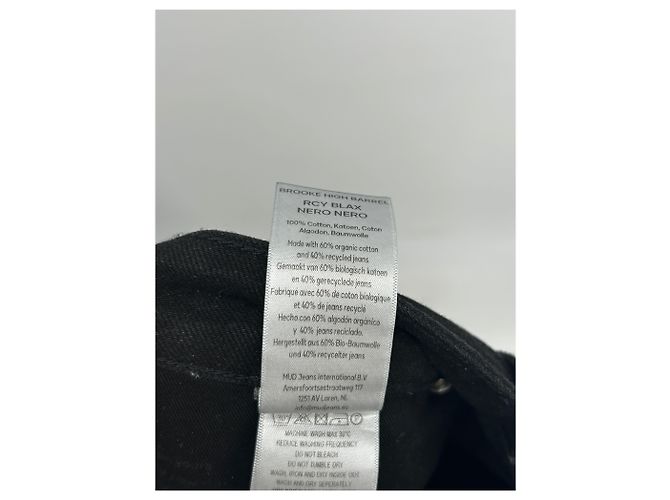 Autre Marque Vaqueros negros MUD JEANS de algodón Talla 25 - vista 5