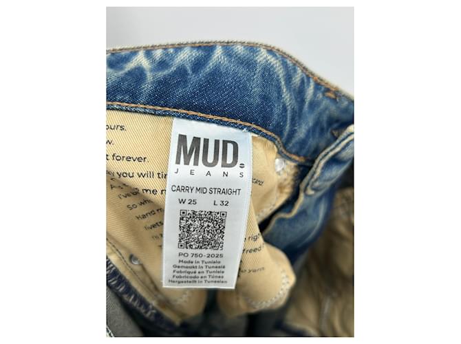 Autre Marque Vaqueros MUD JEANS azules de algodón talla 25 - vista 4