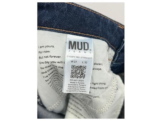 Autre Marque Vaqueros MUD JEANS de algodón azules Talla 27 - vista 4