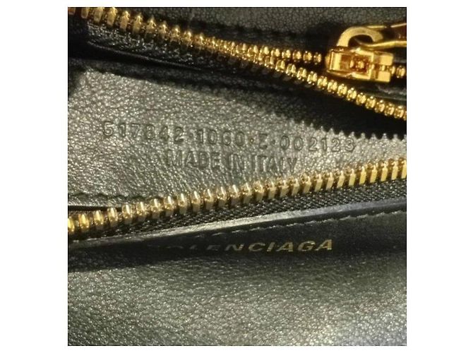 Balenciaga Borsa Tote in Pelle Nera con Frange Nero - vista 5