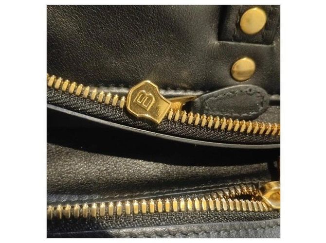 Balenciaga Borsa Tote in Pelle Nera con Frange Nero - vista 8