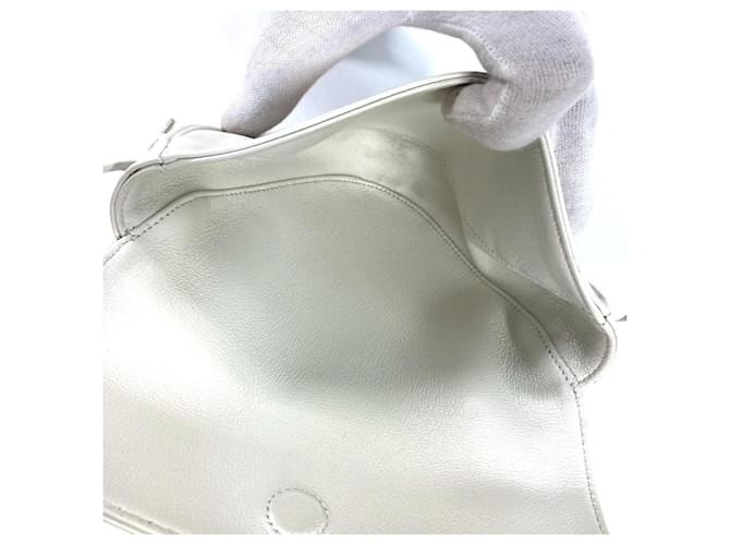 Céline Borsa a tracolla pochette Celine Triangle Logo Nero Bianco - vista 11