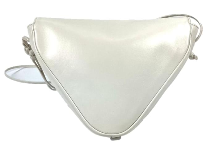 Céline Borsa a tracolla pochette Celine Triangle Logo Nero Bianco - vista 2