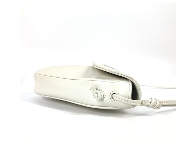 Céline Borsa a tracolla pochette Celine Triangle Logo Nero Bianco - vista 4
