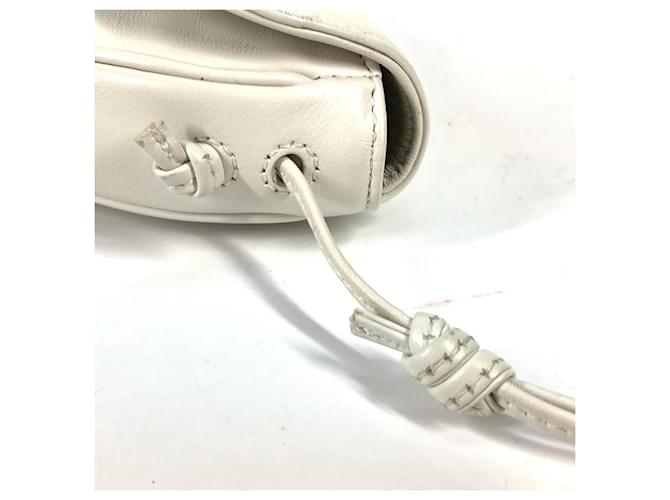 Céline Borsa a tracolla pochette Celine Triangle Logo Nero Bianco - vista 5
