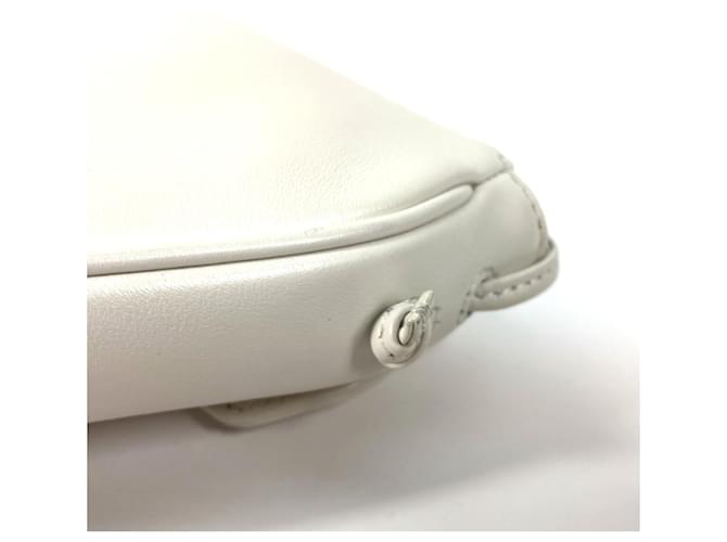 Céline Borsa a tracolla pochette Celine Triangle Logo Nero Bianco - vista 8