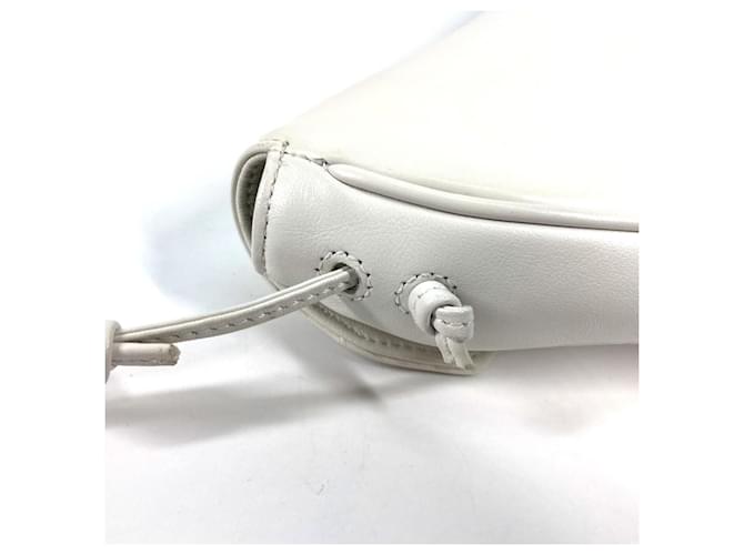 Céline Borsa a tracolla pochette Celine Triangle Logo Nero Bianco - vista 9