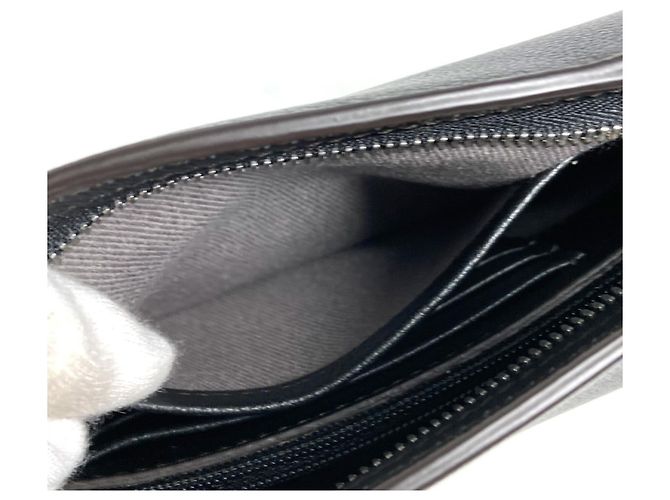 Clutch in pelle nera Cartier C de Logo Nero - vista 12