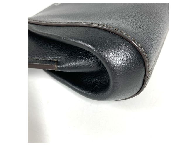 Clutch in pelle nera Cartier C de Logo Nero - vista 5