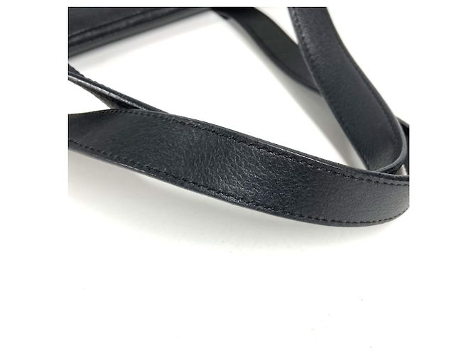 Bulgari Bvlgari Logo Flap Tasche aus schwarzem Leder - Ansicht 9