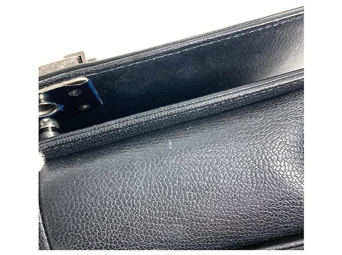 Borsa a Spalla Chanel Large Boy Chanel Matelassé Nero - vista 16