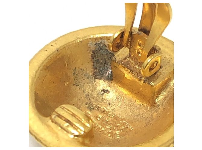 Orecchini Chanel Vintage Gold Clip-On D'oro - vista 10