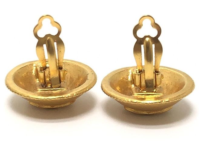 Orecchini Chanel Vintage Gold Clip-On D'oro - vista 6