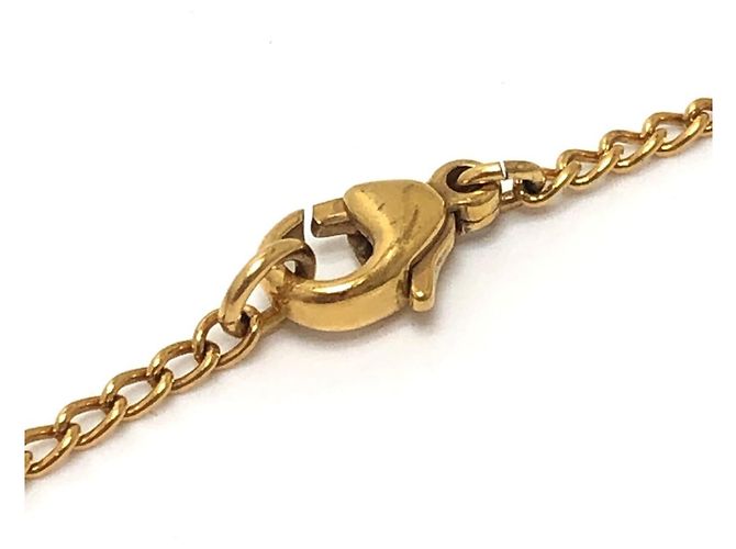 Collana con pendente Chanel 03C Coco Mark con strass D'oro - vista 7