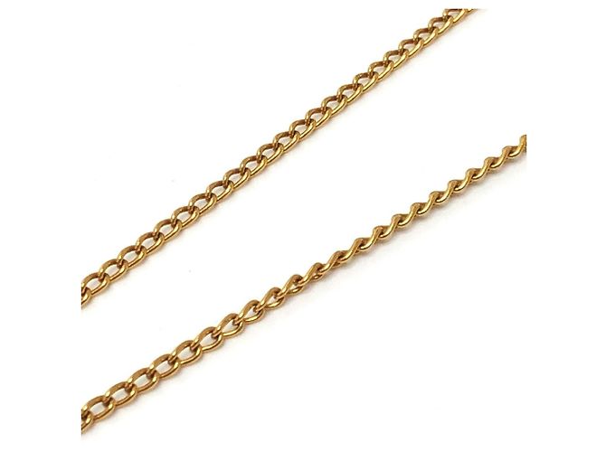 Collana con pendente Chanel 03C Coco Mark con strass D'oro - vista 9