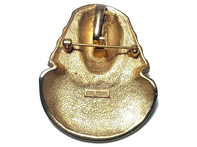 Autre Marque Spilla Pendente Erwin Pearl Faraone Egyptian Revival D'oro - vista 3