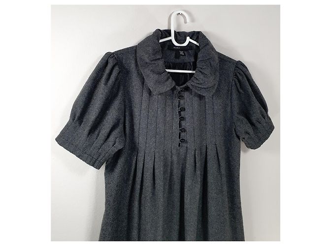 Marc Jacobs Vestido corto en lana gris - vista 2