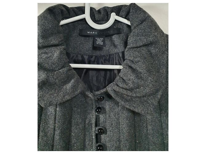 Marc Jacobs Vestido corto en lana gris - vista 4