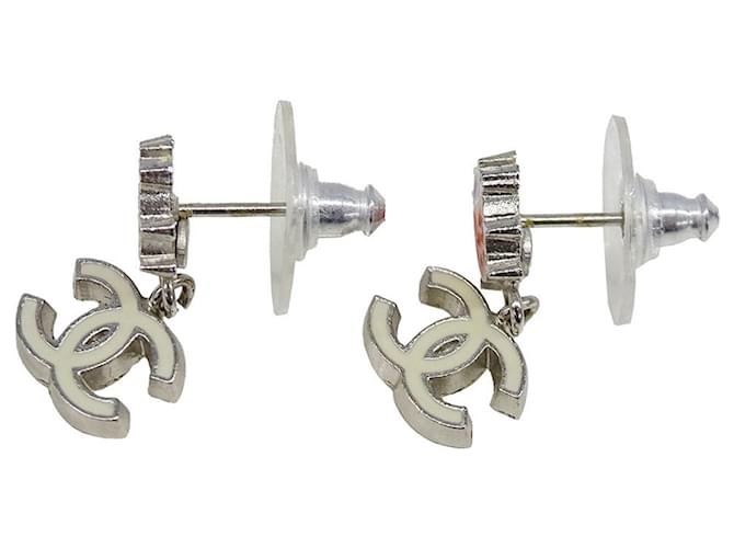 Orecchini Chanel Multi-Color Metal Stud Argento Multicolore - vista 2