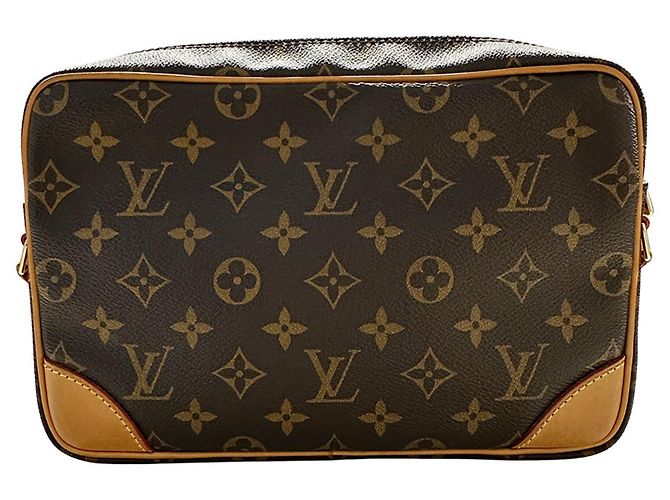 Borsa Louis Vuitton in tela Monogram Marrone - vista 2