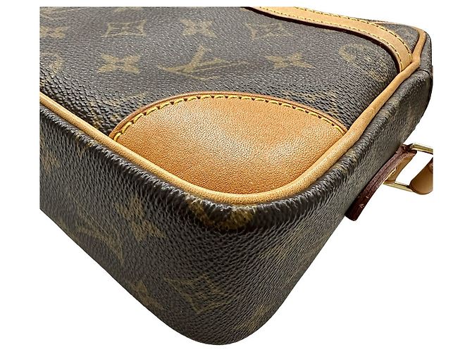 Borsa Louis Vuitton in tela Monogram Marrone - vista 4