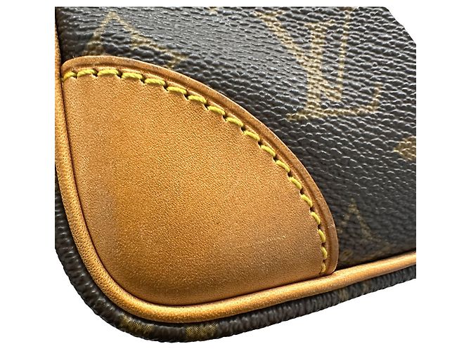 Borsa Louis Vuitton in tela Monogram Marrone - vista 5