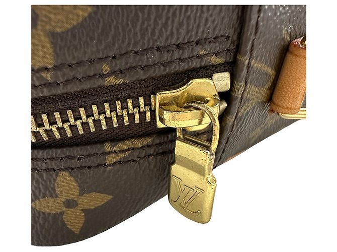 Borsa Louis Vuitton in tela Monogram Marrone - vista 8