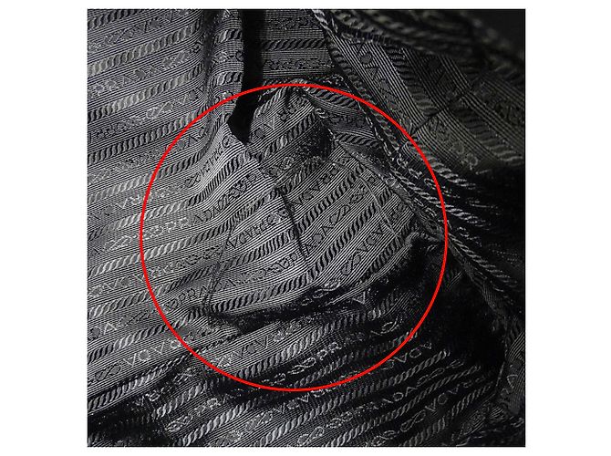 Borsa Tote in pelle nera Prada Nero - vista 10