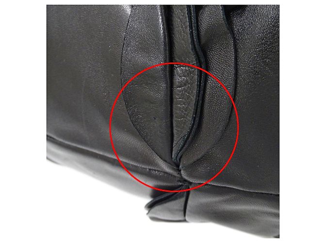 Borsa Tote in pelle nera Prada Nero - vista 14