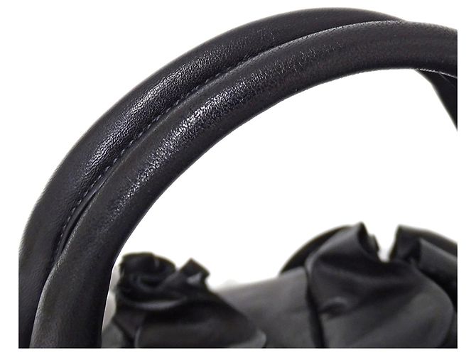Borsa Tote in pelle nera Prada Nero - vista 16