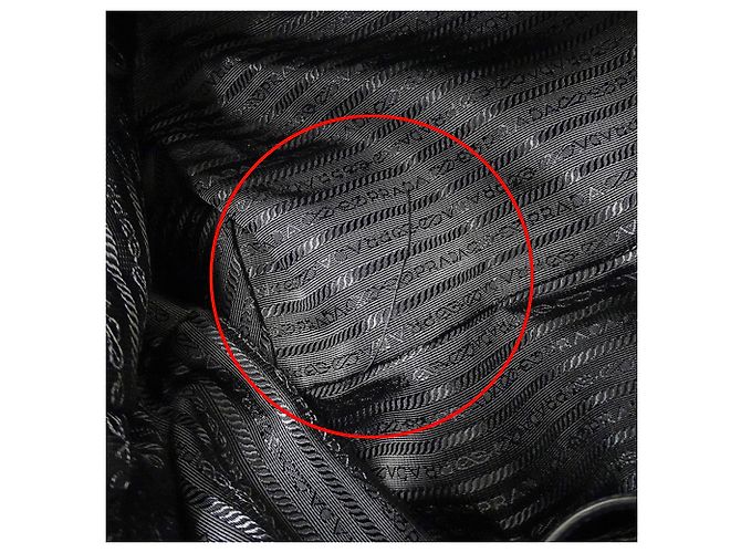 Borsa Tote in pelle nera Prada Nero - vista 9
