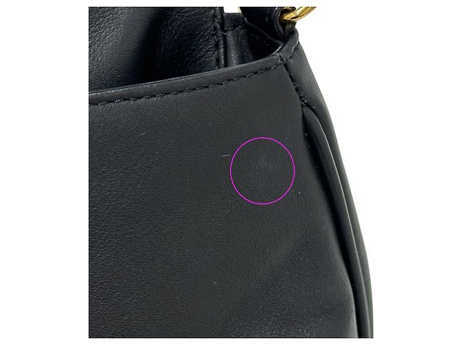 Bolsa de mão em couro preto Fendi - vista 10