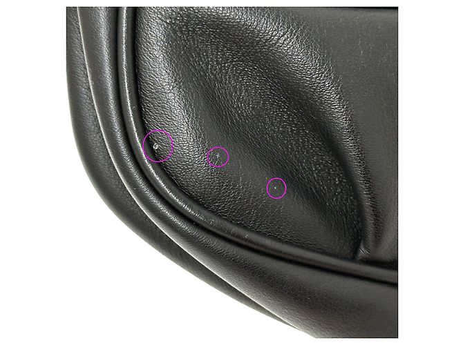 Bolsa de mão em couro preto Fendi - vista 12