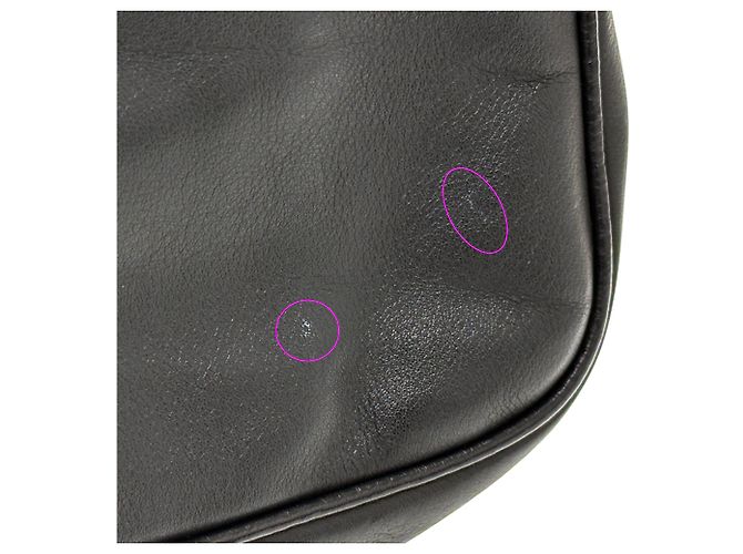 Bolsa de mão em couro preto Fendi - vista 13