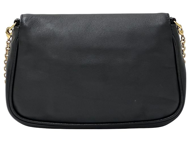 Bolsa de mão em couro preto Fendi - vista 2