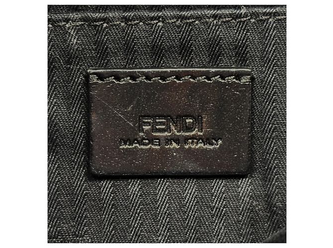 Bolsa de mão em couro preto Fendi - vista 6