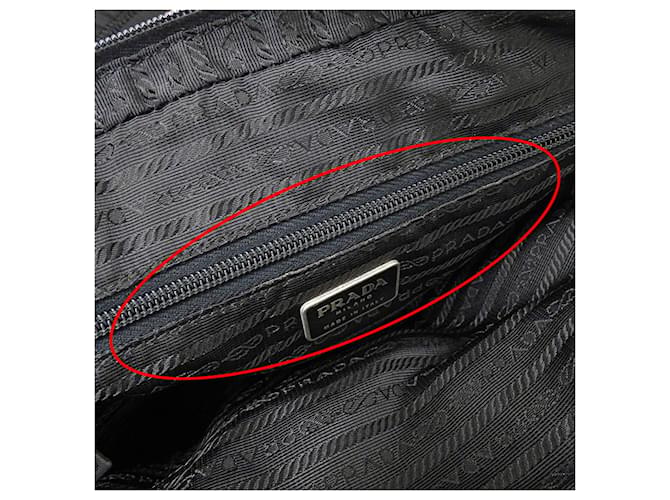 Borsa in nylon nero Prada - vista 8