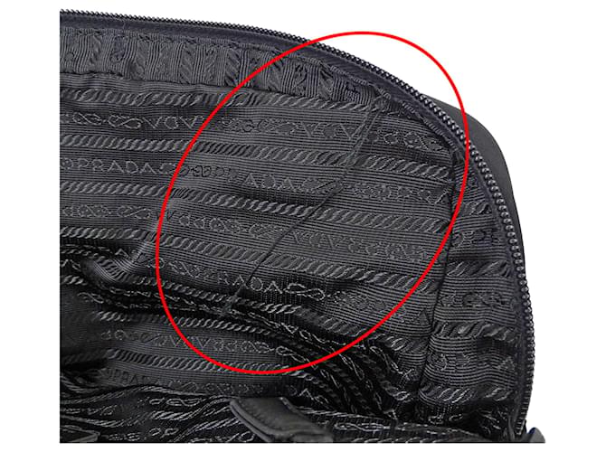 Borsa in nylon nero Prada - vista 9