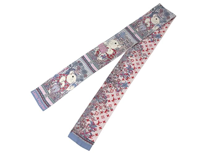 Sciarpa in seta Louis Vuitton multicolore rosa - vista 2