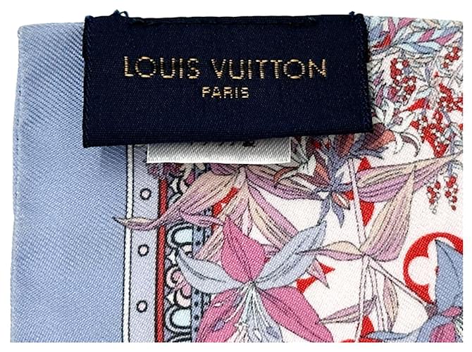 Sciarpa in seta Louis Vuitton multicolore rosa - vista 6