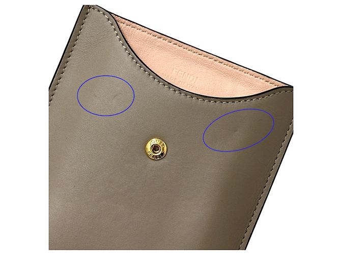 Borsa Fendi FF Diamond Rosa Grigio - vista 14