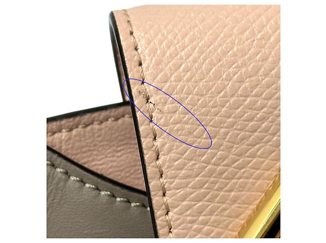 Borsa Fendi FF Diamond Rosa Grigio - vista 16