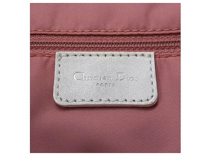 Borsa Christian Dior Trotter Canvas Rosa Bianco - vista 6