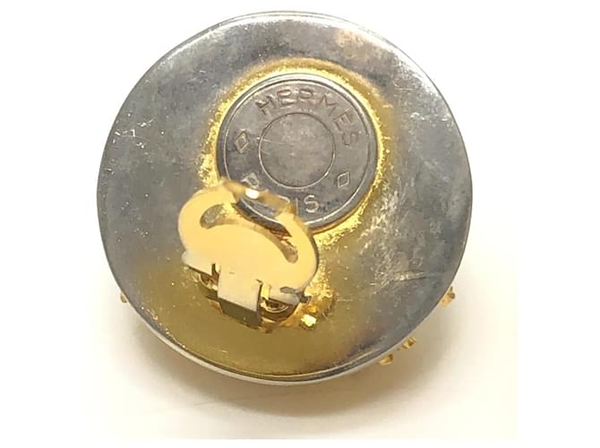 Hermès Orecchini clip HERMES Pegasus Vintage D'oro - vista 5