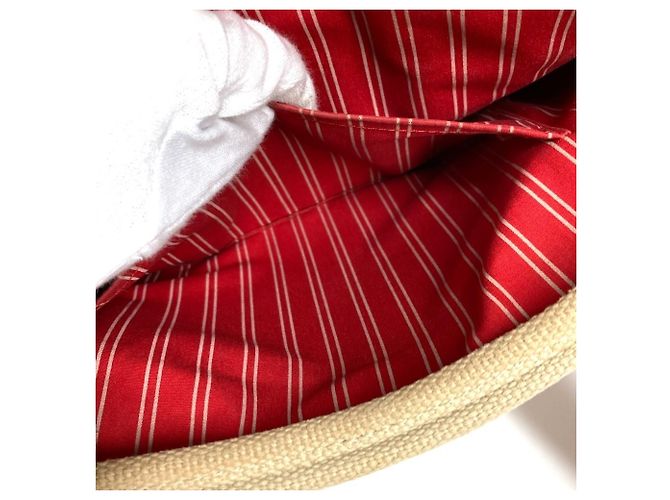 Louis Vuitton M40035 Antigua Cabas MM Tote Bag Rosso Beige - vista 12